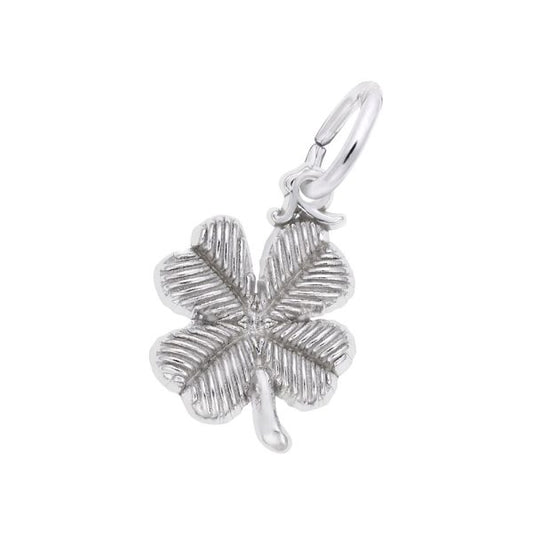 Maharaja Collection 4 Leaf Clover Charm in Sterling Silver