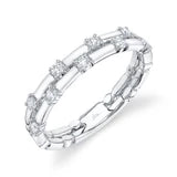 Maharaja Collection Diamond Lady's Band in 14K White Gold (0.24ct)