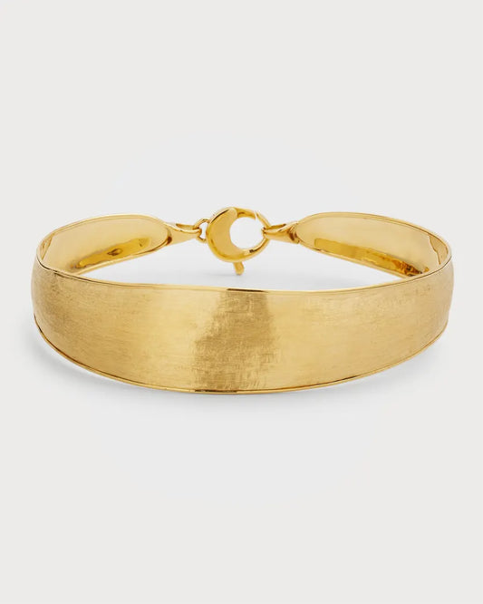 Marco Bicego Lunaria Medium Bangle Bracelet in 18K Yellow Gold