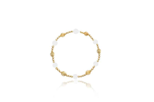 Maharaja Collection Twist Bead and Pearl Bracelet with Gold Filled Beads