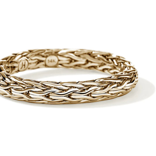 Icon 3.5mm Chain Ring Size 7 in 14K Yellow Gold