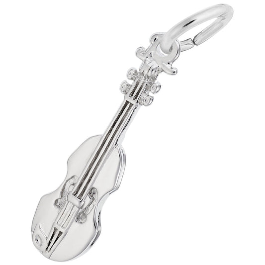 Maharaja Collection Violin Charm in Sterling Silver