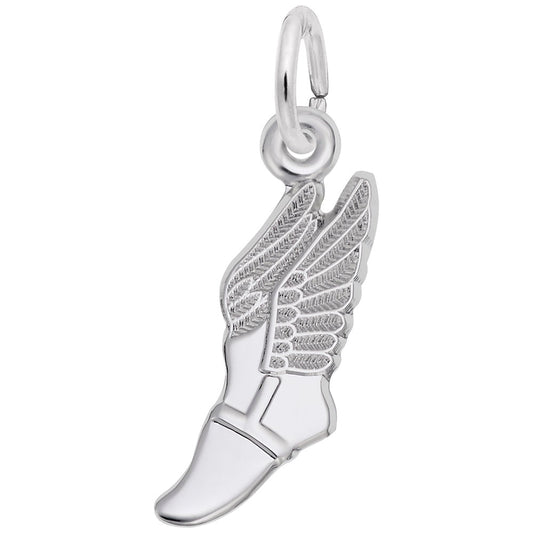 Maharaja Collection Winged Shoe Charm in Sterling Silver