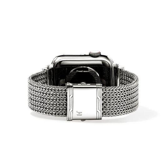 Icon Link Silver Smart Watch Strap with 18mm Chain, Size UM