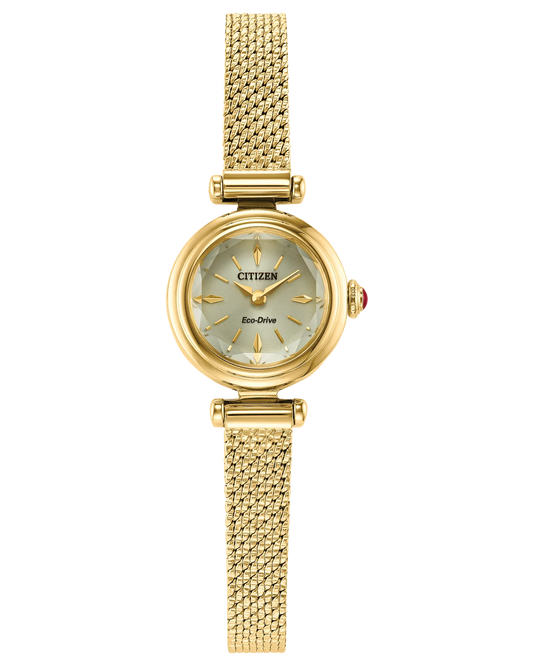 Citizen 18.4mm Gold-Tone FIO Eco-Drive Women's Watch in Stainless Steel