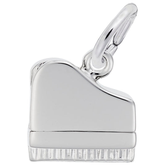Maharaja Collection Petite Piano Charm in Sterling Silver