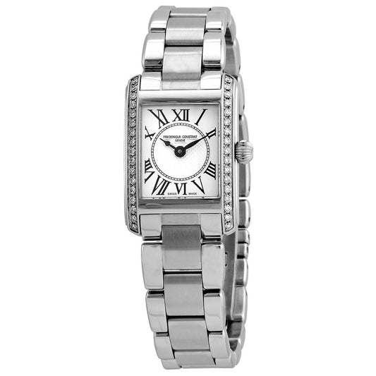 Maharaja Collection Classics Carrée Ladies Tank Watch 0.40 tdw in Stainless Steel