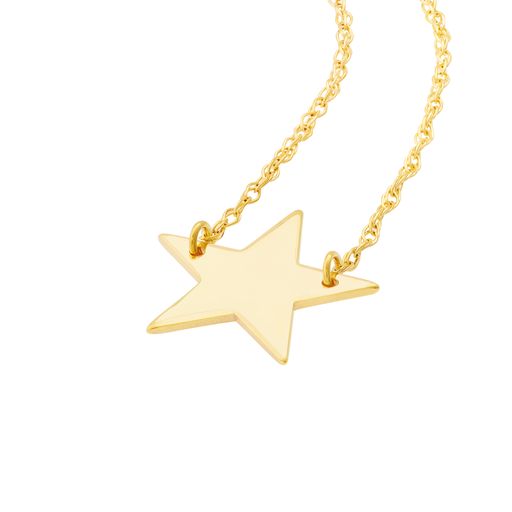 Maharaja Collection Mini Star Adjustable Necklace in 14K Yellow Gold