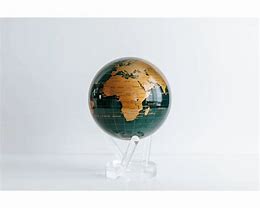 Maharaja Collection Terrestrial and Dark Blue Ocean Mova Globe, 6"