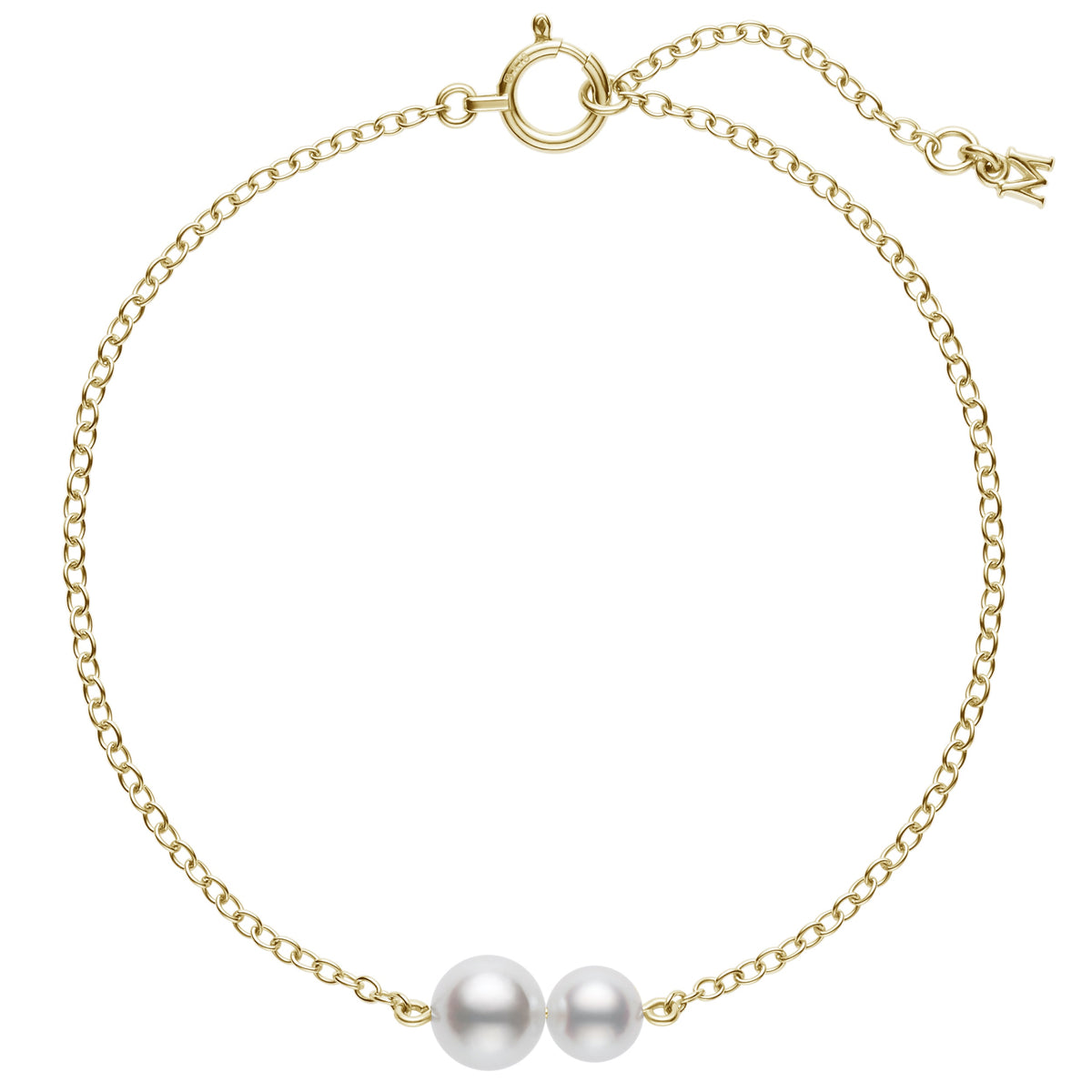 Mikimoto Akoya Pearl Bracelet in 18K Yellow Gold (5mm/6mm)