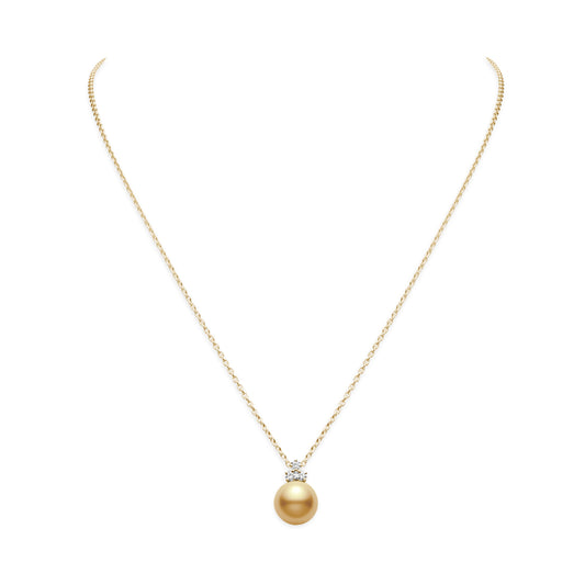Mikimoto Golden South Sea Cultured Pearl Necklace in Gold