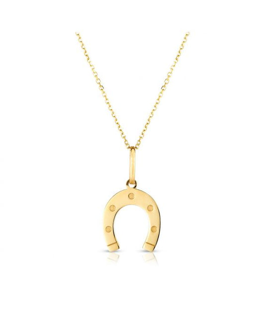 Maharaja Collection Horseshoe Necklace in 14K Gold