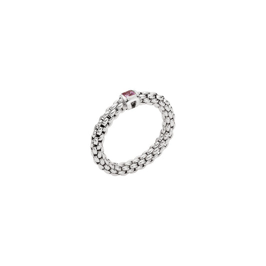 Maharaja Collection Souls Flex'it Ring with Pink Sapphire in 18K White Gold