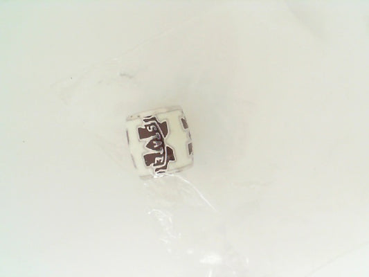 Maharaja Collection M State On White Bracelet in Silver