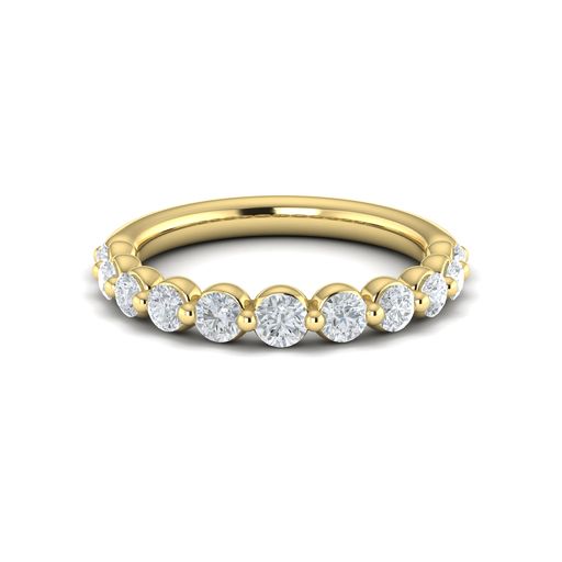 Maharaja Collection 11 Stone Diamond Band in 14K Yellow Gold (0.88ct)