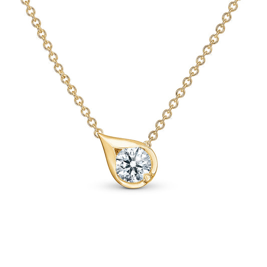 Hearts on Fire Droplet Diamond Pendant Necklace in 18K Yellow Gold (0.54ctw)