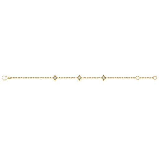 Maharaja Collection Star Station Diamond Bracelet in 14K Yellow Gold (0.18tdw)